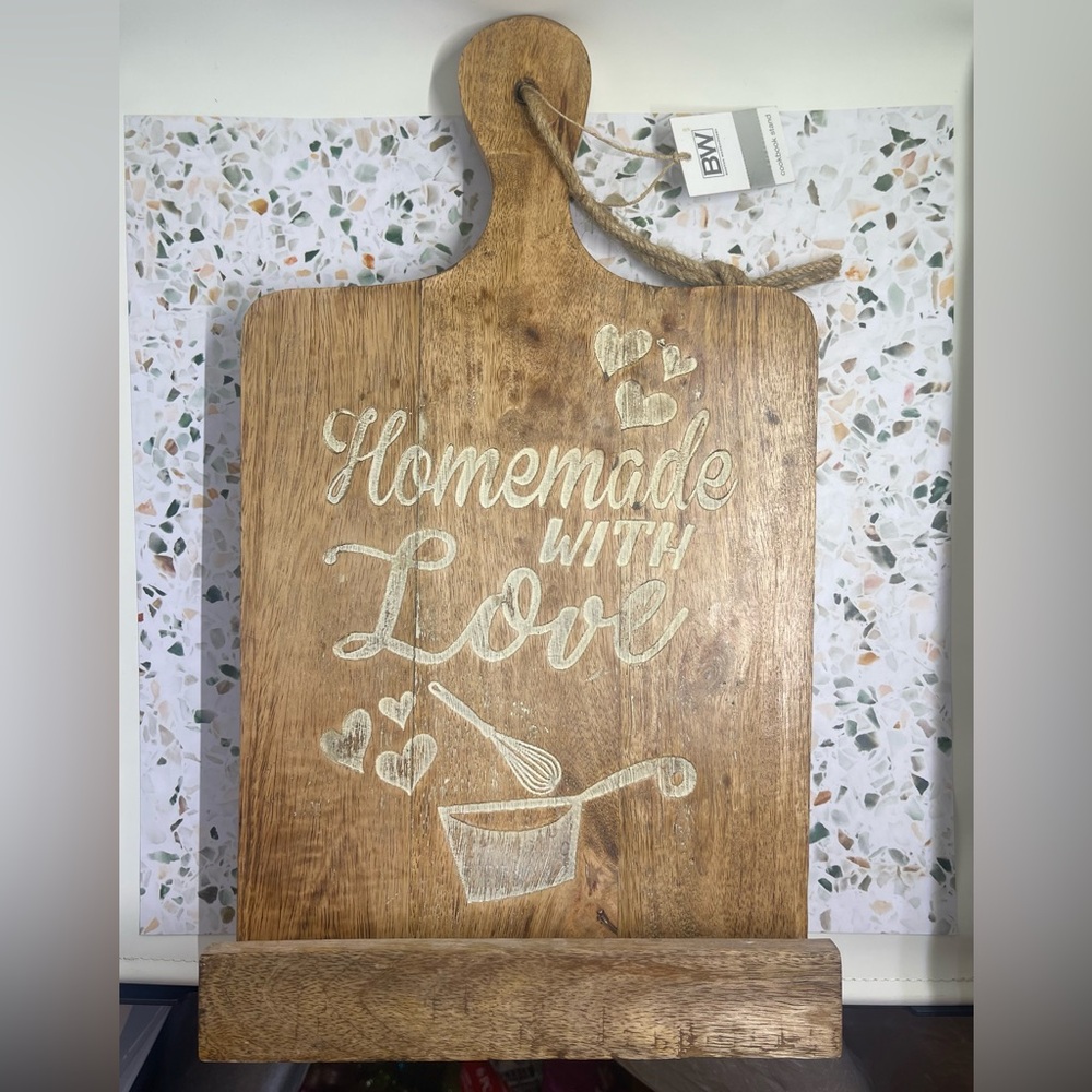 🆕 Wood Cookbook Stand